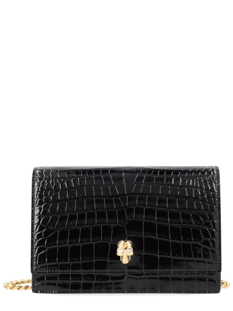 Alexander McQueen Women's Small Skull Bag Black