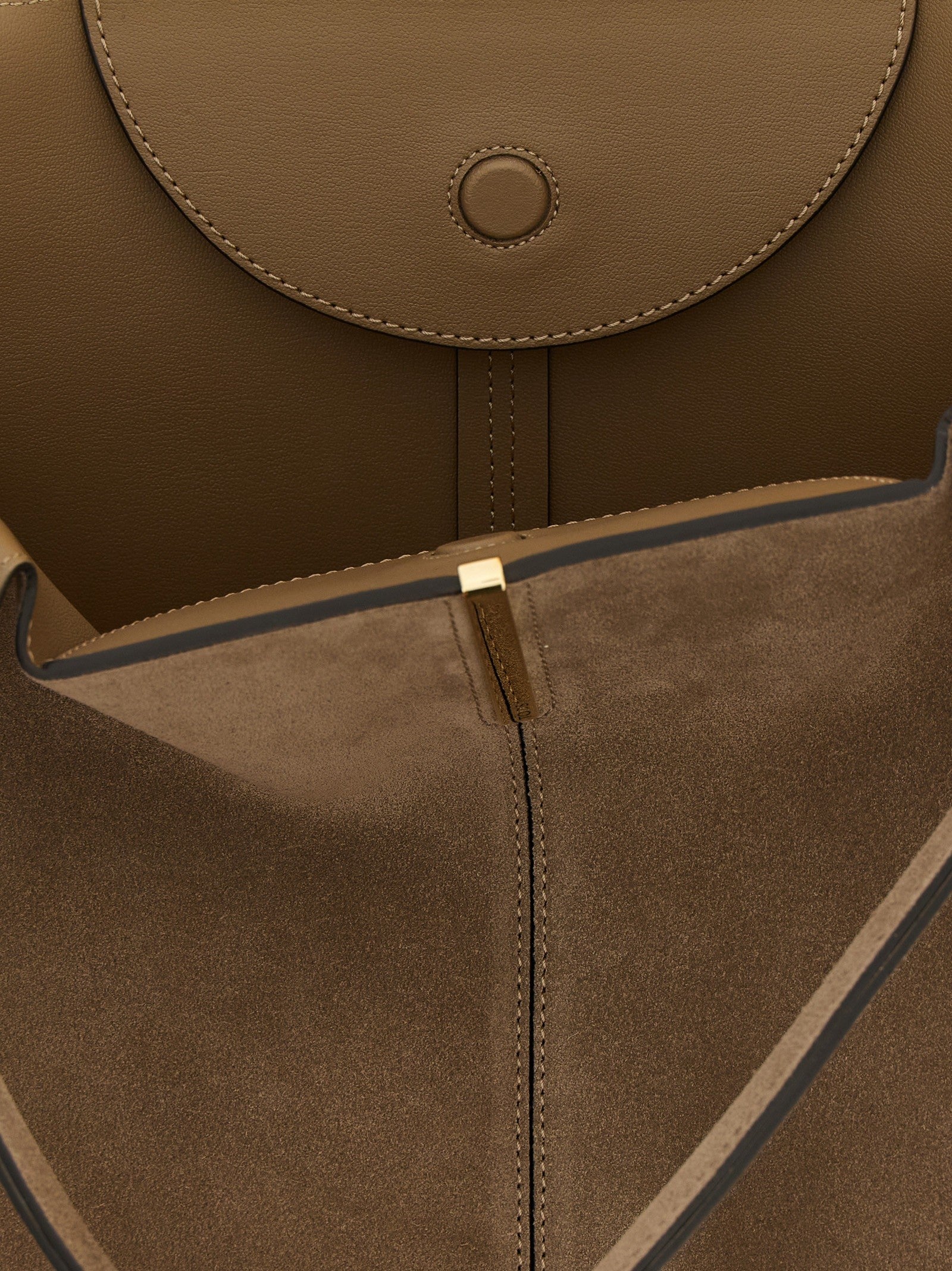 Tod's Small to Medium Suede Shopping Bag Beige