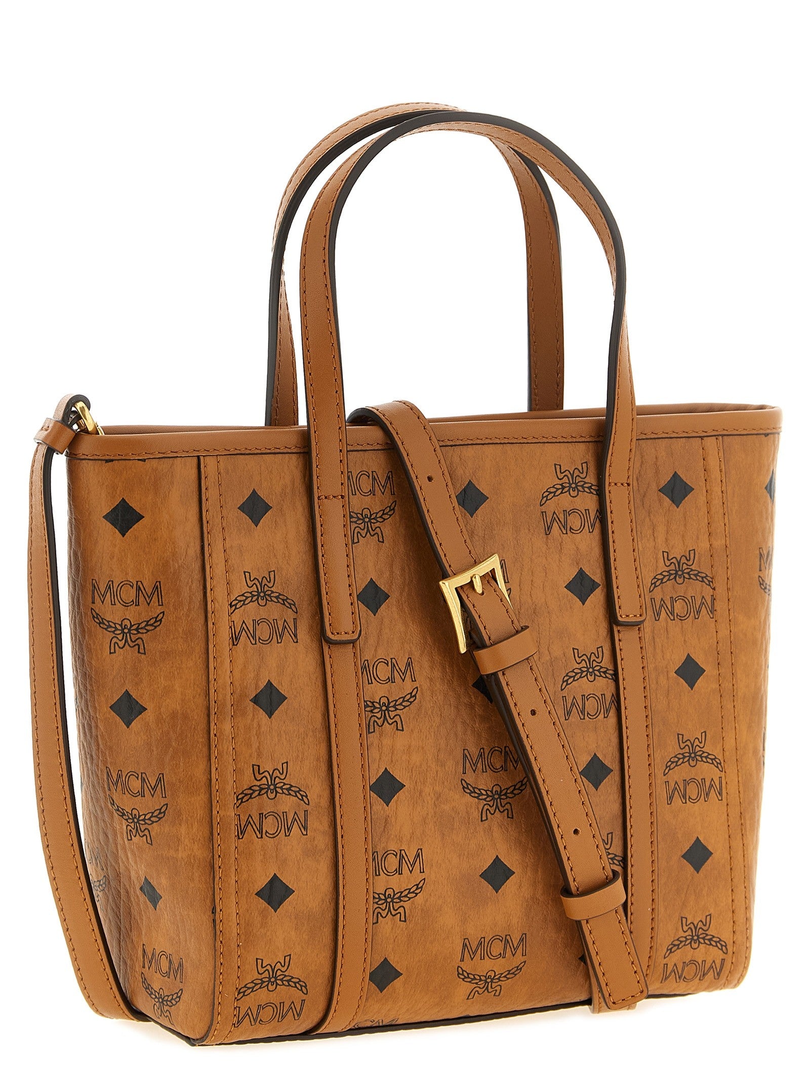 MCM Small Toni Shopping Bag Brown