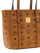 MCM Small Toni Shopping Bag Brown, view 3