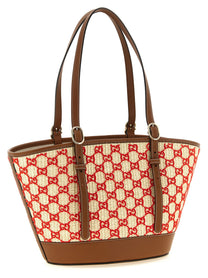 Gucci Small Woven Shopping Bag Gold