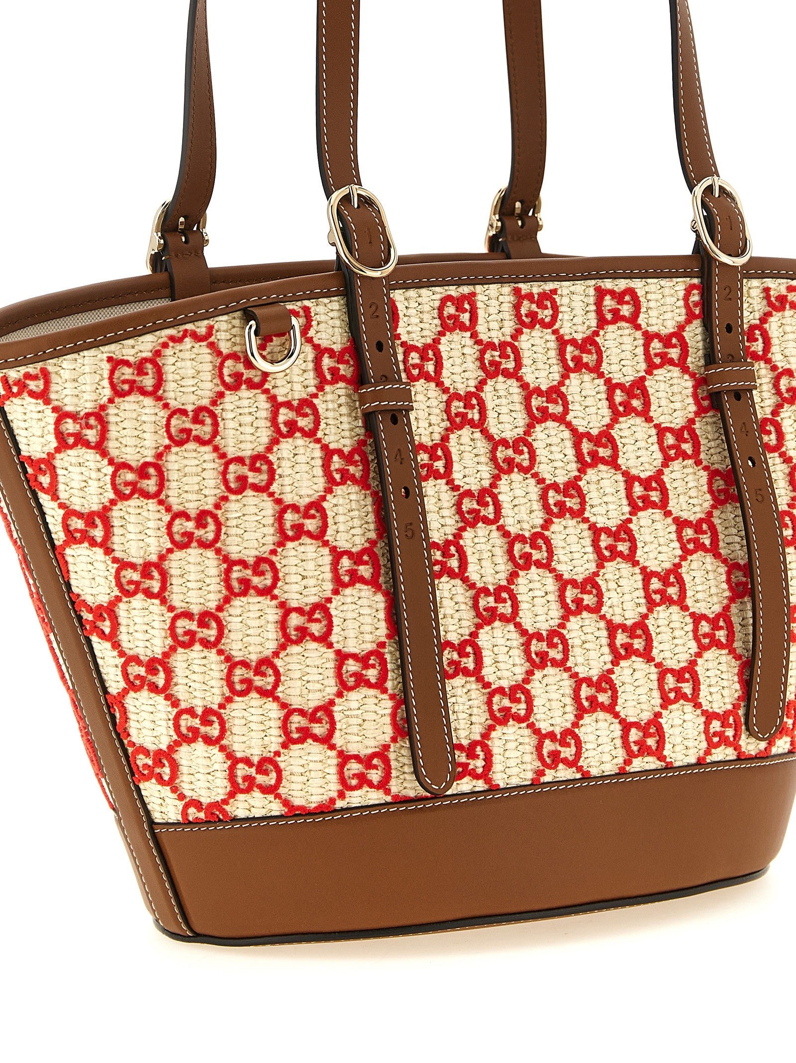 Gucci Small Woven Shopping Bag Gold