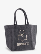 ISABEL MARANT Women's Small Yenky Cotton Shoulder Bag Black, view 3