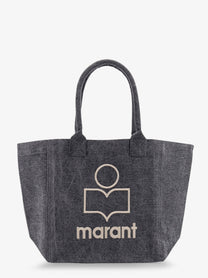 ISABEL MARANT Women's Small Yenky Cotton Shoulder Bag Black