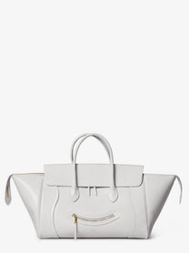 Celine Women's Smile Leather Handbag White