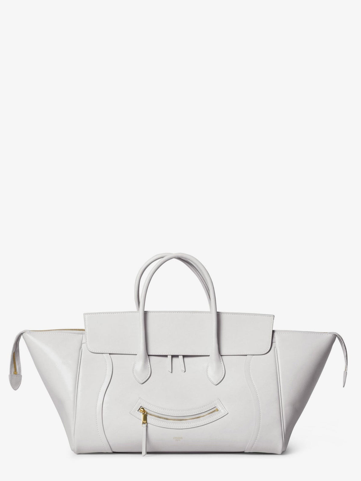 Celine Women's Smile Leather Handbag White