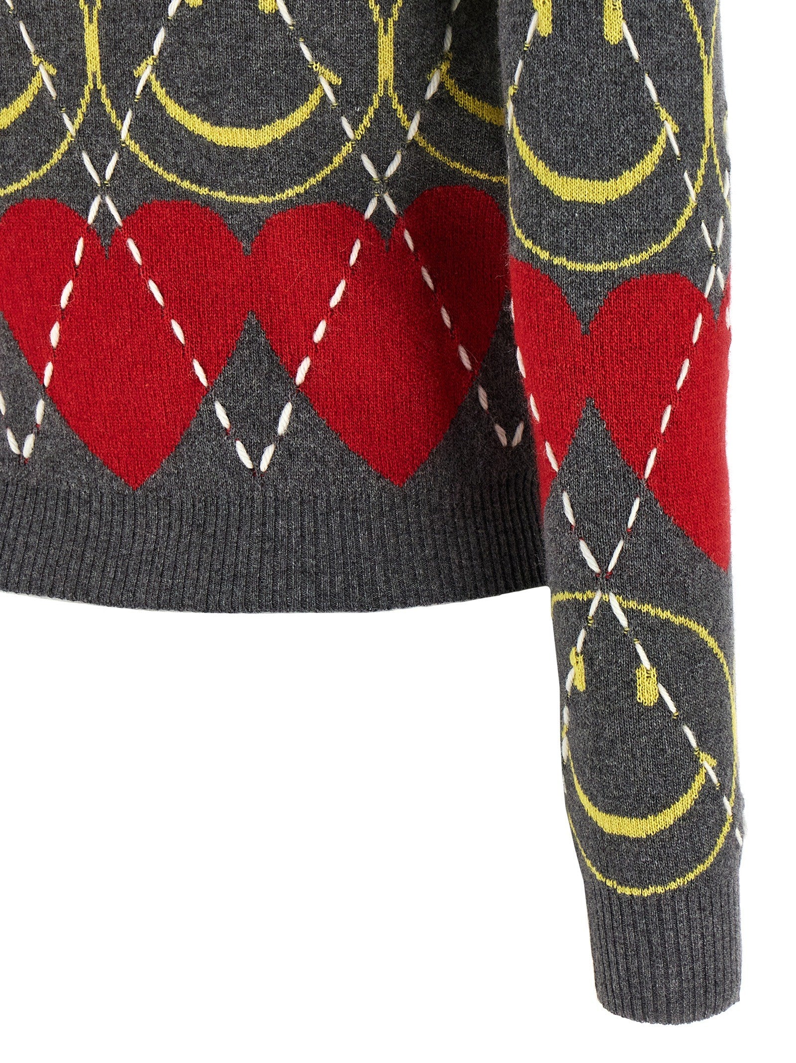 Moschino Smiley Sweater Gold