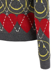 Moschino Smiley Sweater Gold