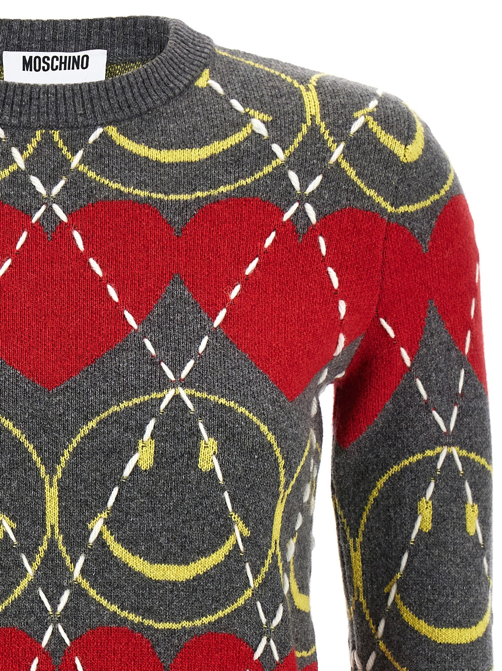 Moschino Smiley Sweater Gold