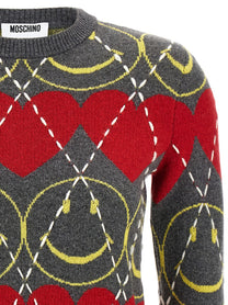 Moschino Smiley Sweater Gold