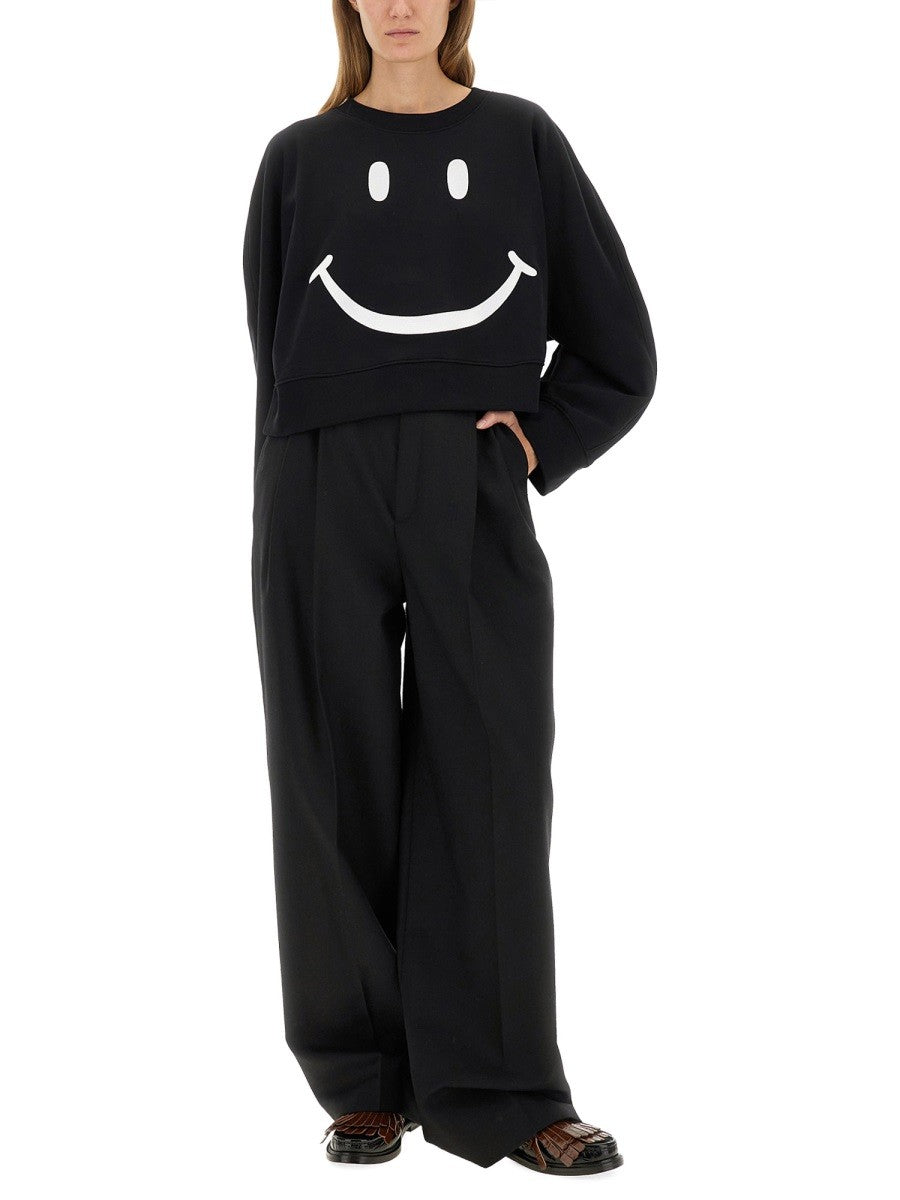 Moschino Women's Smiley Sweatshirt Black