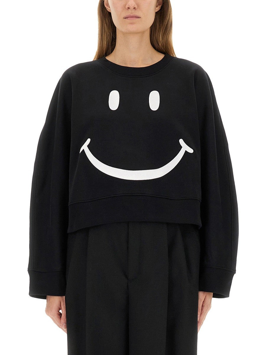 Moschino Women's Smiley Sweatshirt Black