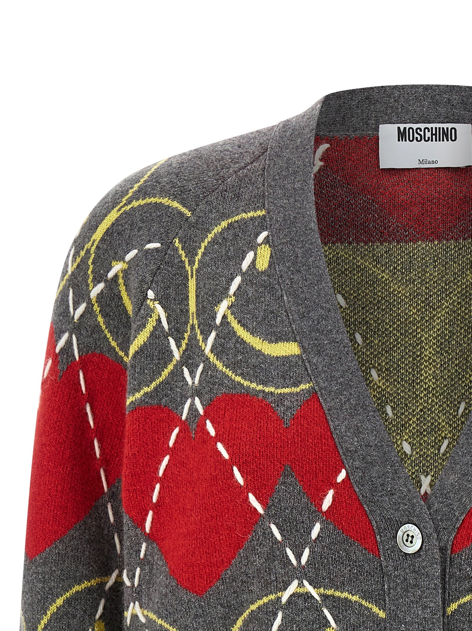 Moschino Smiley® Cardigan Gold