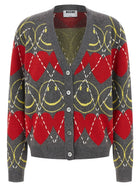 Moschino Smiley® Cardigan Gold