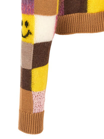 Moschino Smiley® Moschino Teddy Bear Cardigan Gold