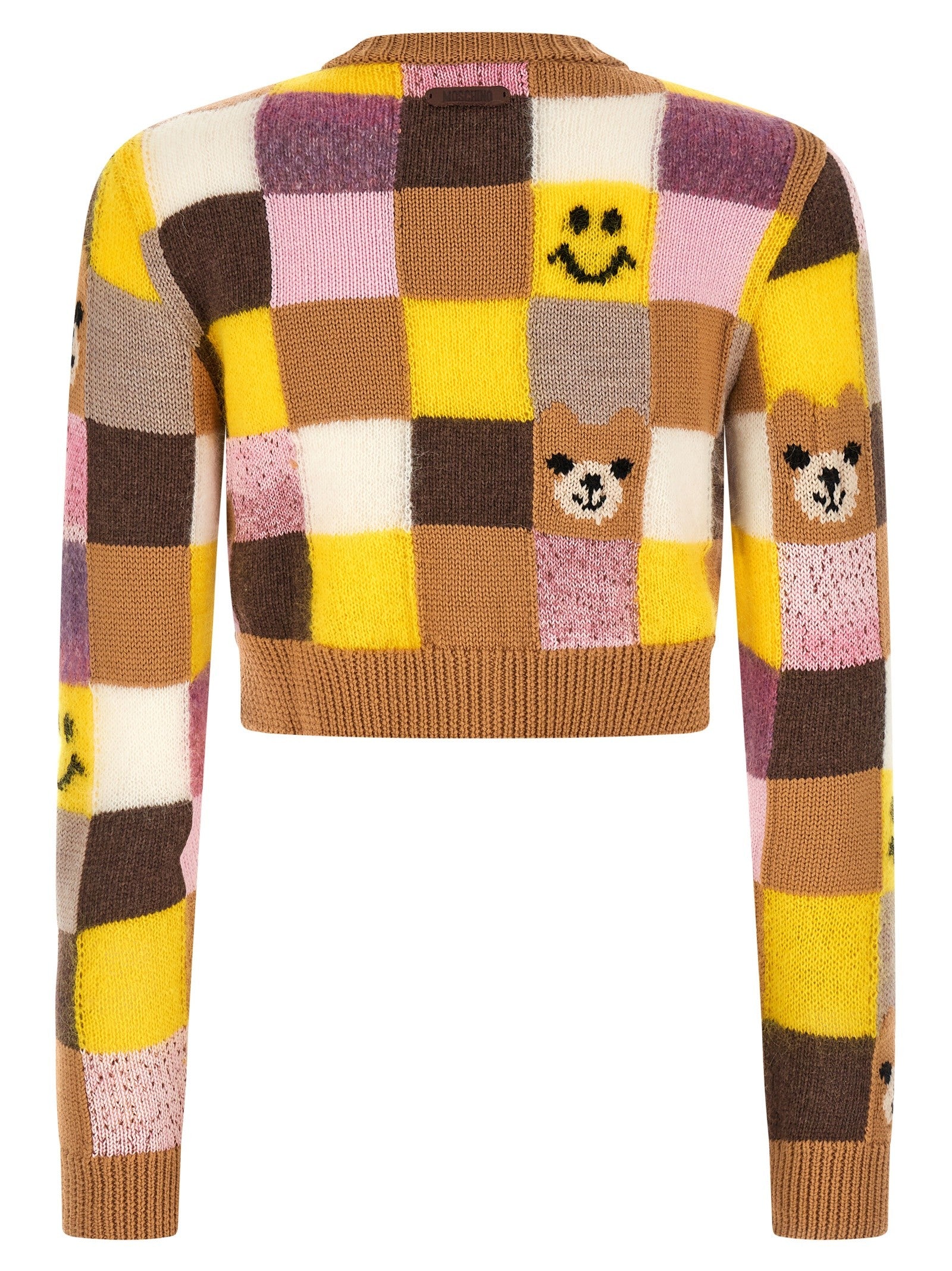 Moschino Smiley® Moschino Teddy Bear Cardigan Gold