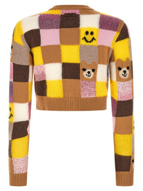 Moschino Smiley® Moschino Teddy Bear Cardigan Gold