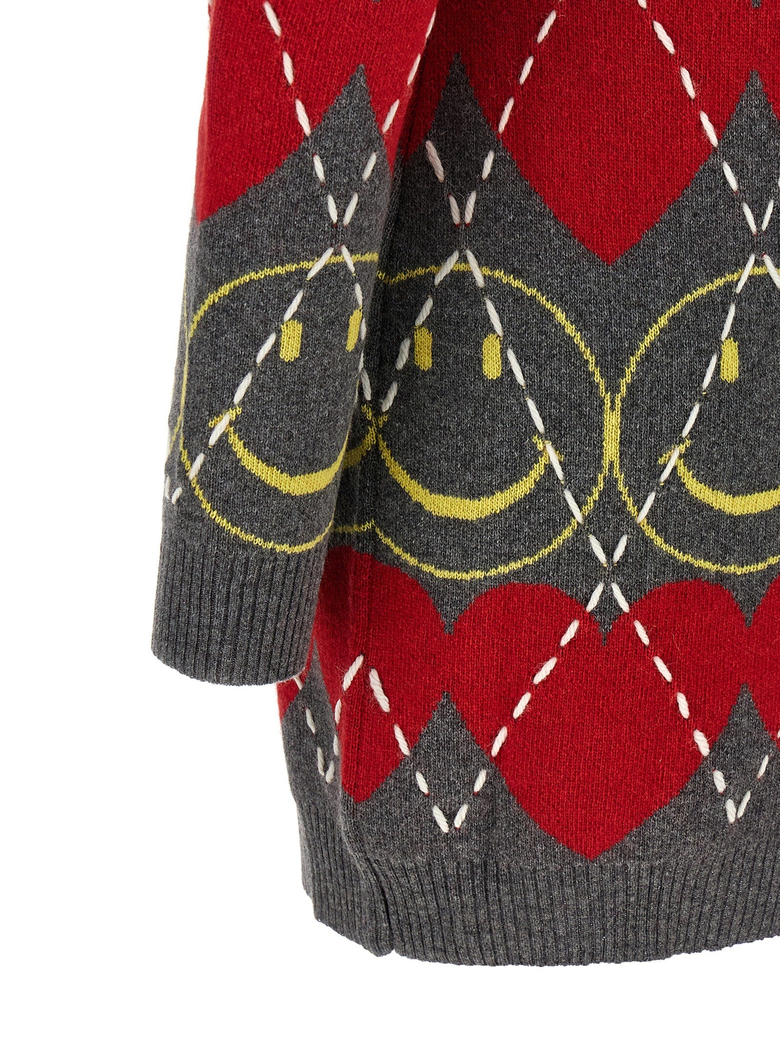 Moschino Smiley® Wool Dress Gold