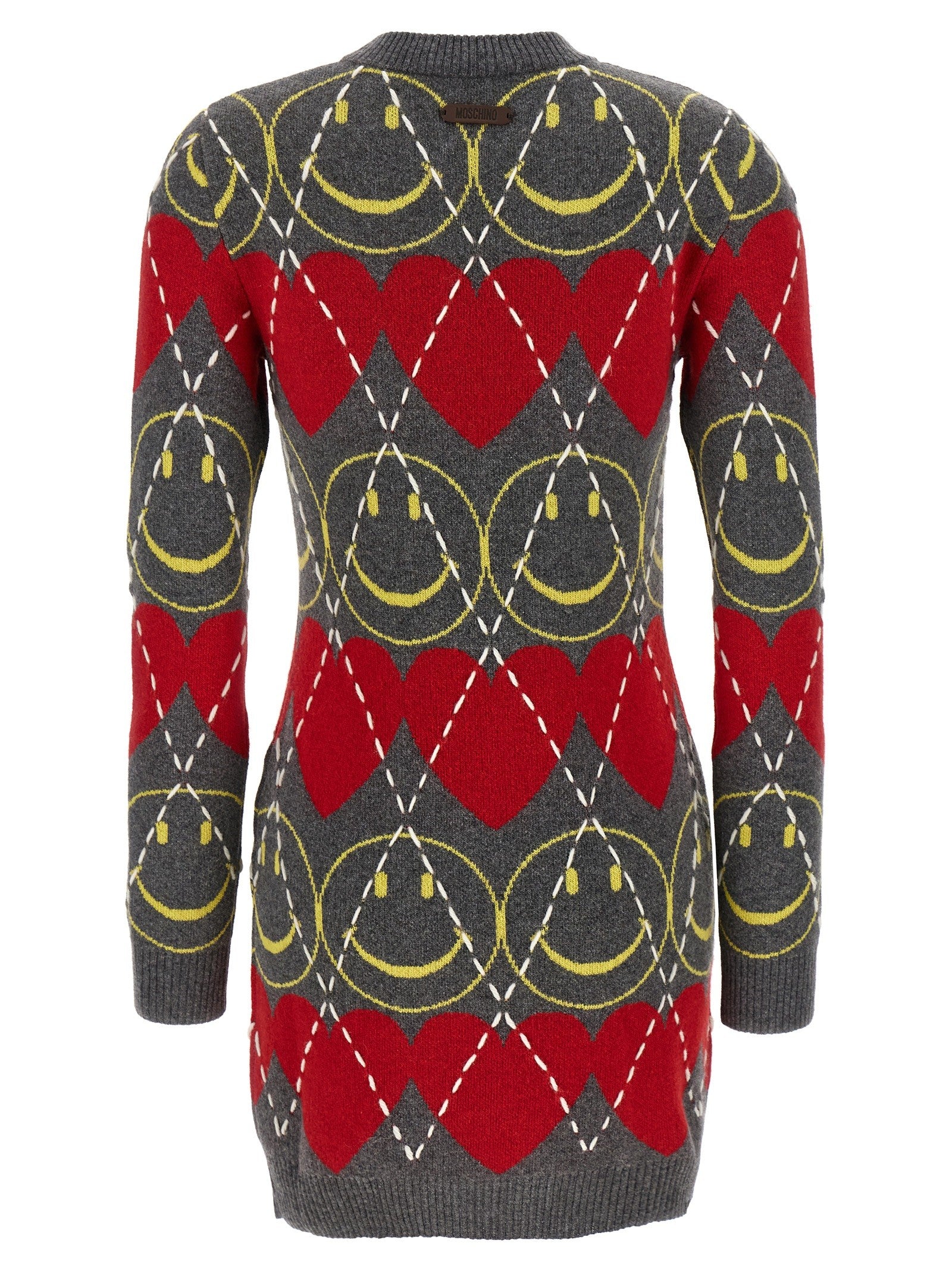 Moschino Smiley® Wool Dress Gold