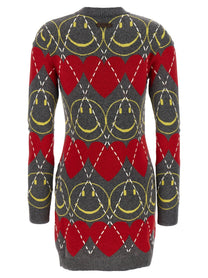 Moschino Smiley® Wool Dress Gold