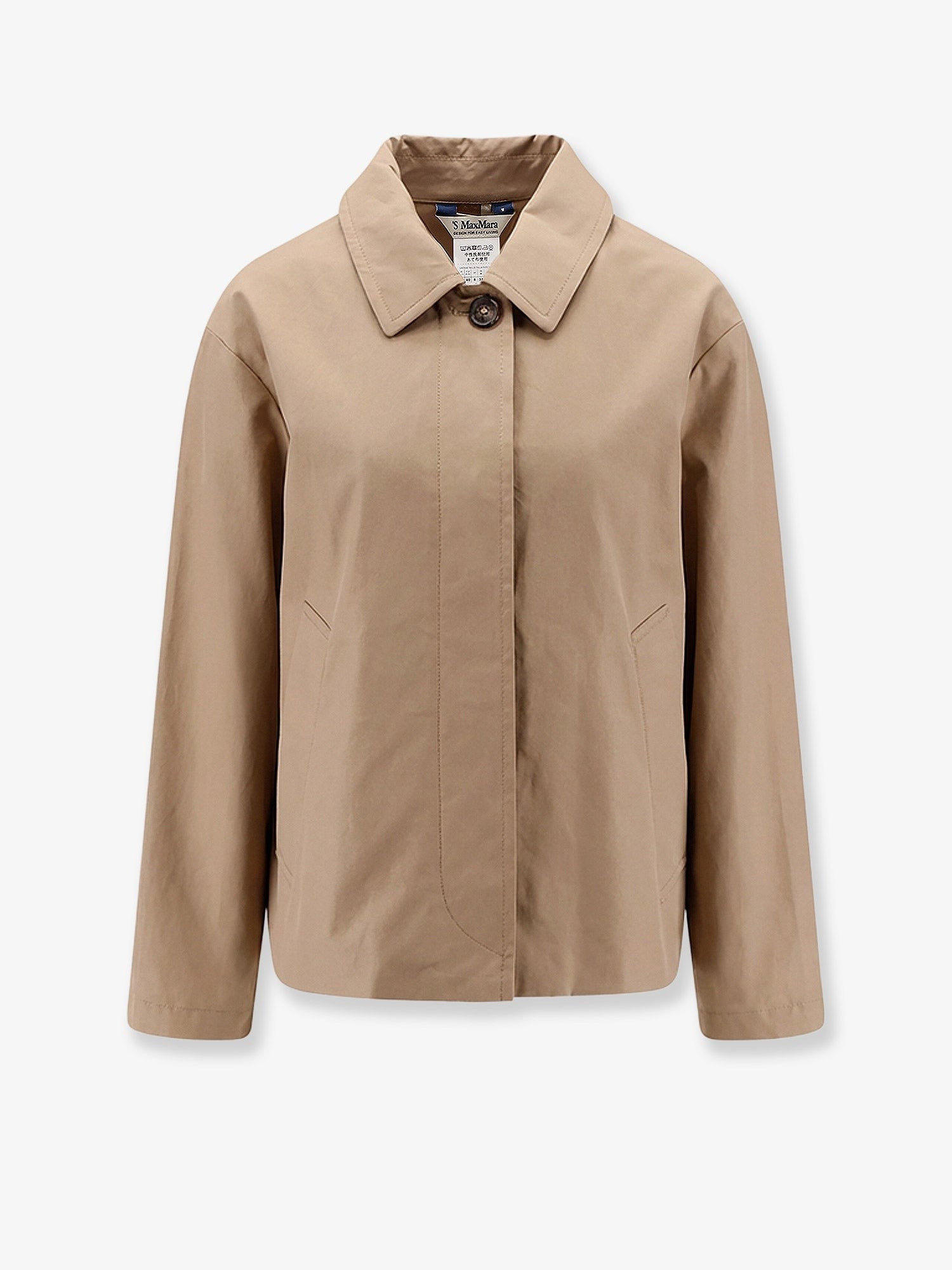 S Max Mara Women's Smmbambola Biologic Cotton Blend Jacket Beige