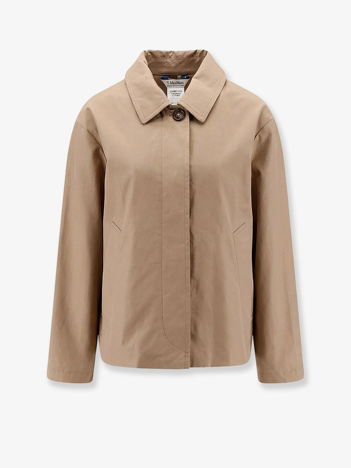 S MAX MARA Women's Smmbambola Biologic Cotton Blend Jacket Beige
