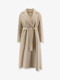 S Max Mara Women's Smmelisa Double Face Fabric Coat Beige