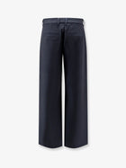 S MAX MARA Women's Smmgela Cotton Blend Trousers White, view 2