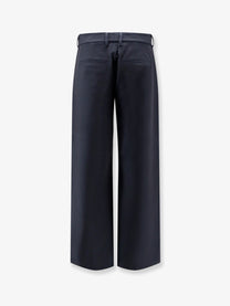 S MAX MARA Women's Smmgela Cotton Blend Trousers White