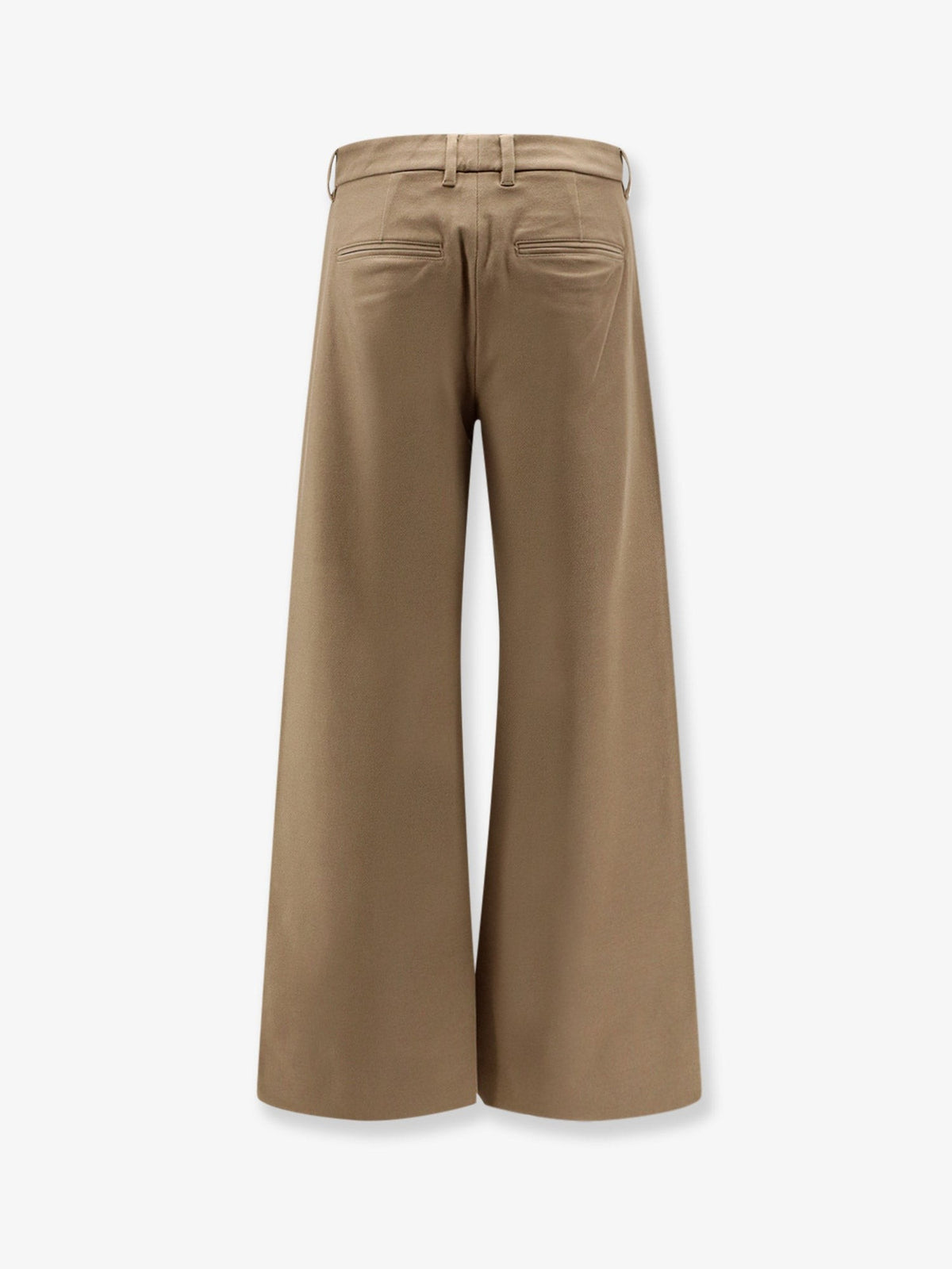 S MAX MARA Women's Smmgela Cotton Blend Trousers Beige, view 2