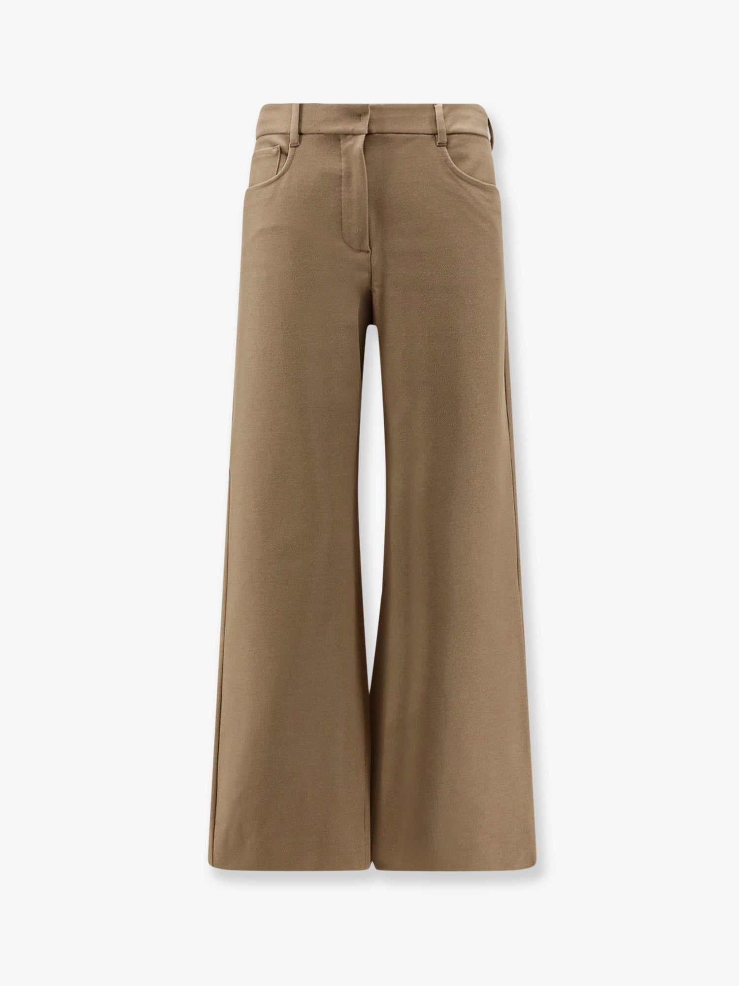 S MAX MARA Women's Smmgela Cotton Blend Trousers Beige