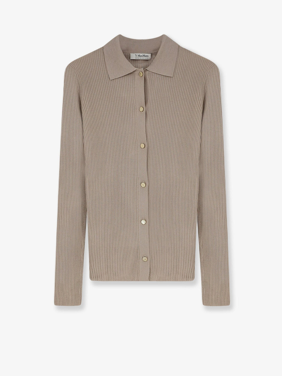 S MAX MARA Women's Smmlimone Virgin Wool Cardigan Beige