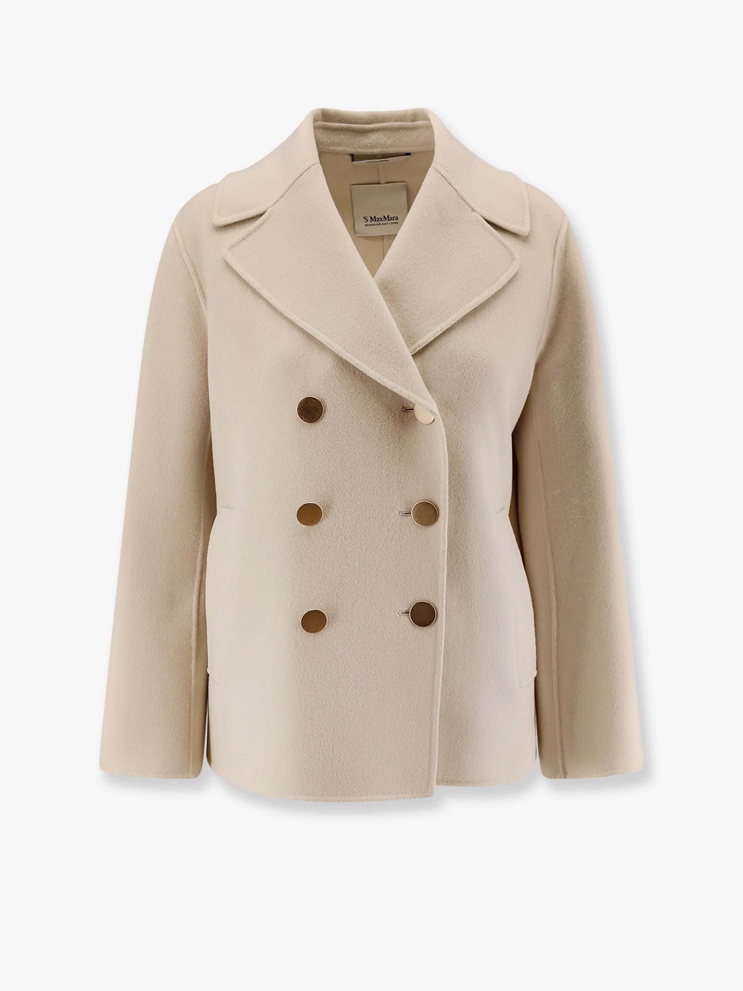 S Max Mara Women's Smmmargot Double Fabric Coat Beige