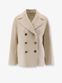 S Max Mara Women's Smmmargot Double Fabric Coat Beige