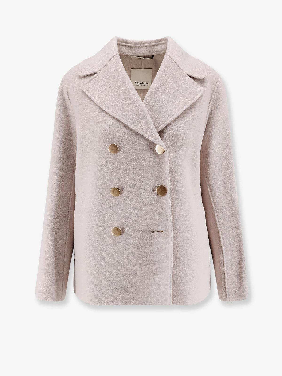 S MAX MARA Women's Smmmargot Pure Virgin Wool Peacoat Beige