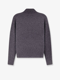 S MAX MARA Women's Smmnocino Yak Sweater Grey, view 2