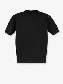 S MAX MARA Women's And Cashmere Polo Shirt Black