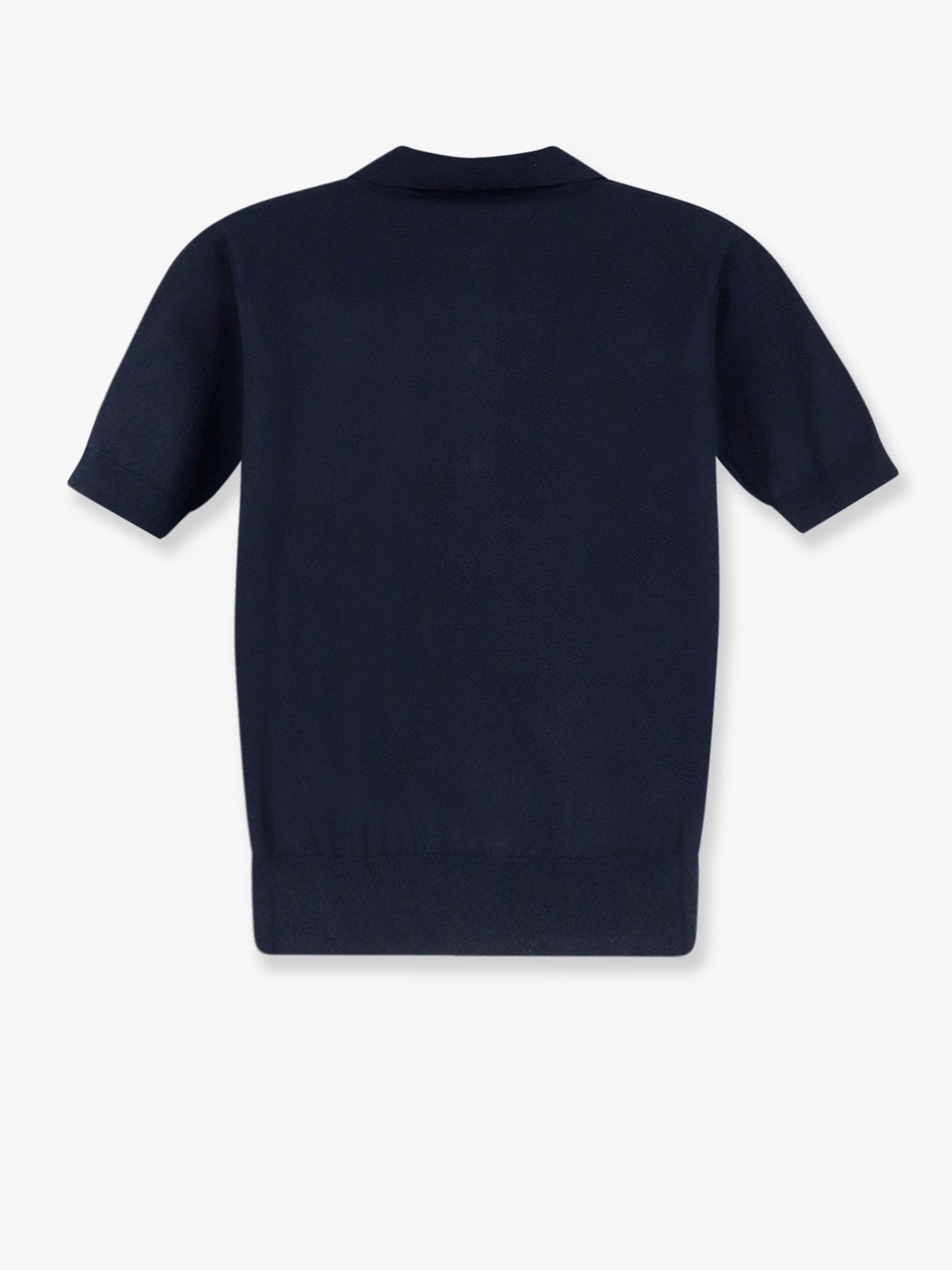 S MAX MARA Women's Silk and Cashmere Polo Shirt Blue