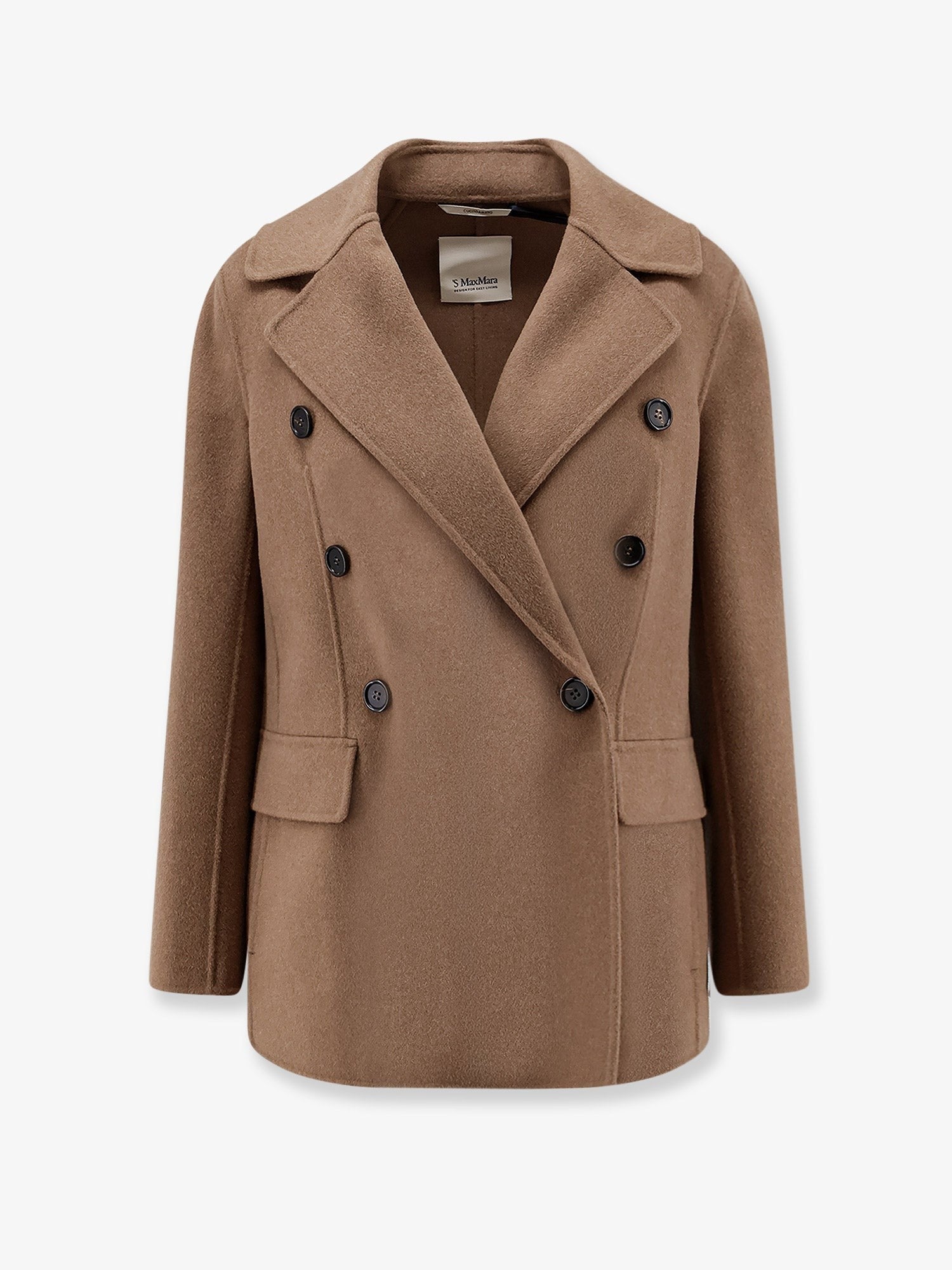 S MAX MARA Women's Smmrita Virgin Wool Peacoat Beige