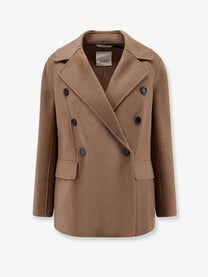 S MAX MARA Women's Smmrita Virgin Wool Peacoat Beige