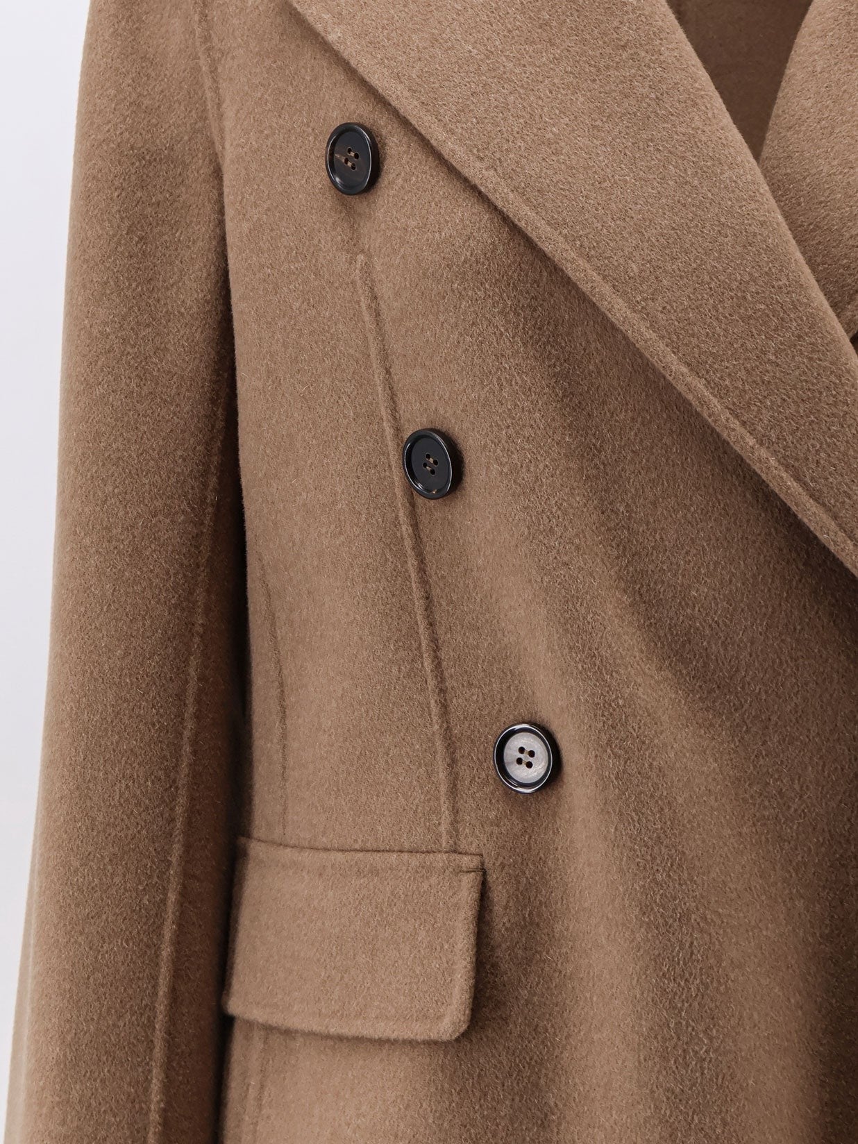 S MAX MARA Women's Smmrita Virgin Wool Peacoat Beige