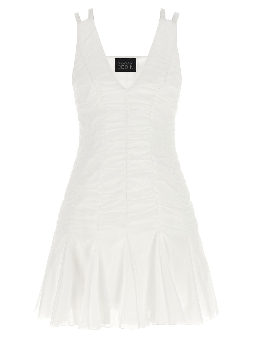 Giovanni Bedin Smock Effect Dress White