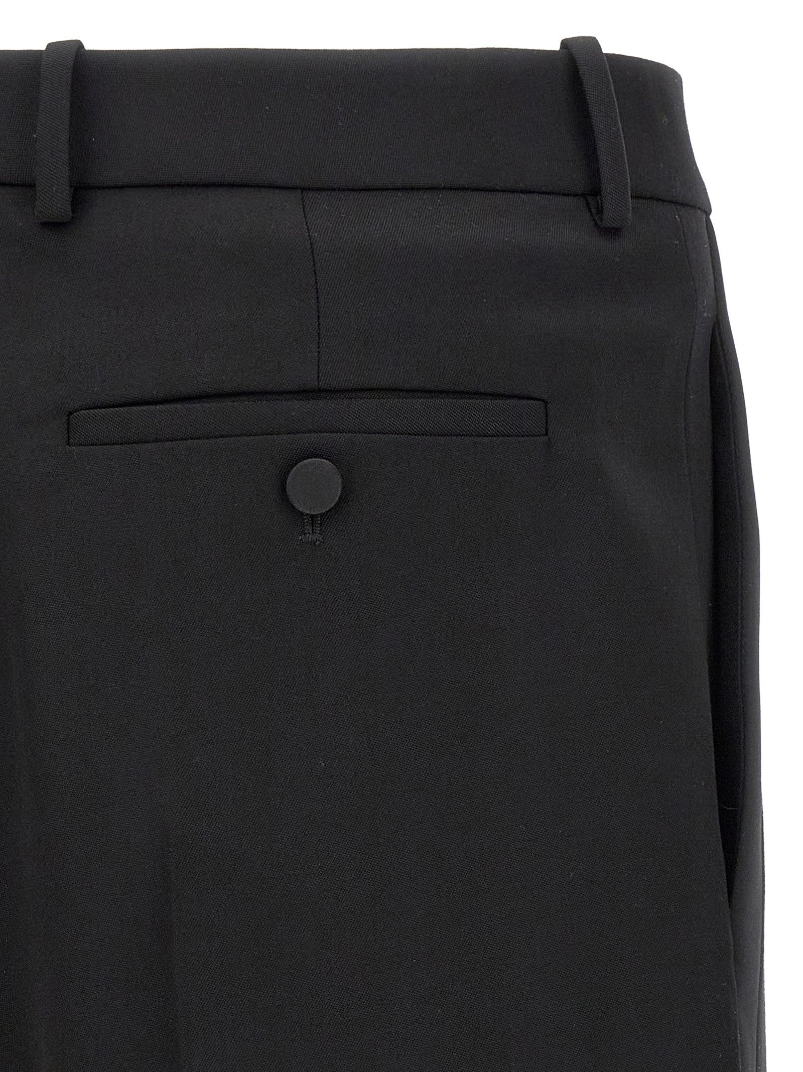 Saint Laurent Smocking Pants Black