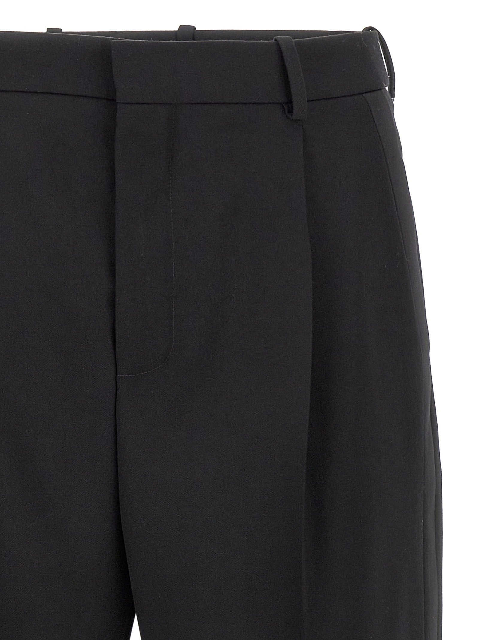Saint Laurent Smocking Pants Black