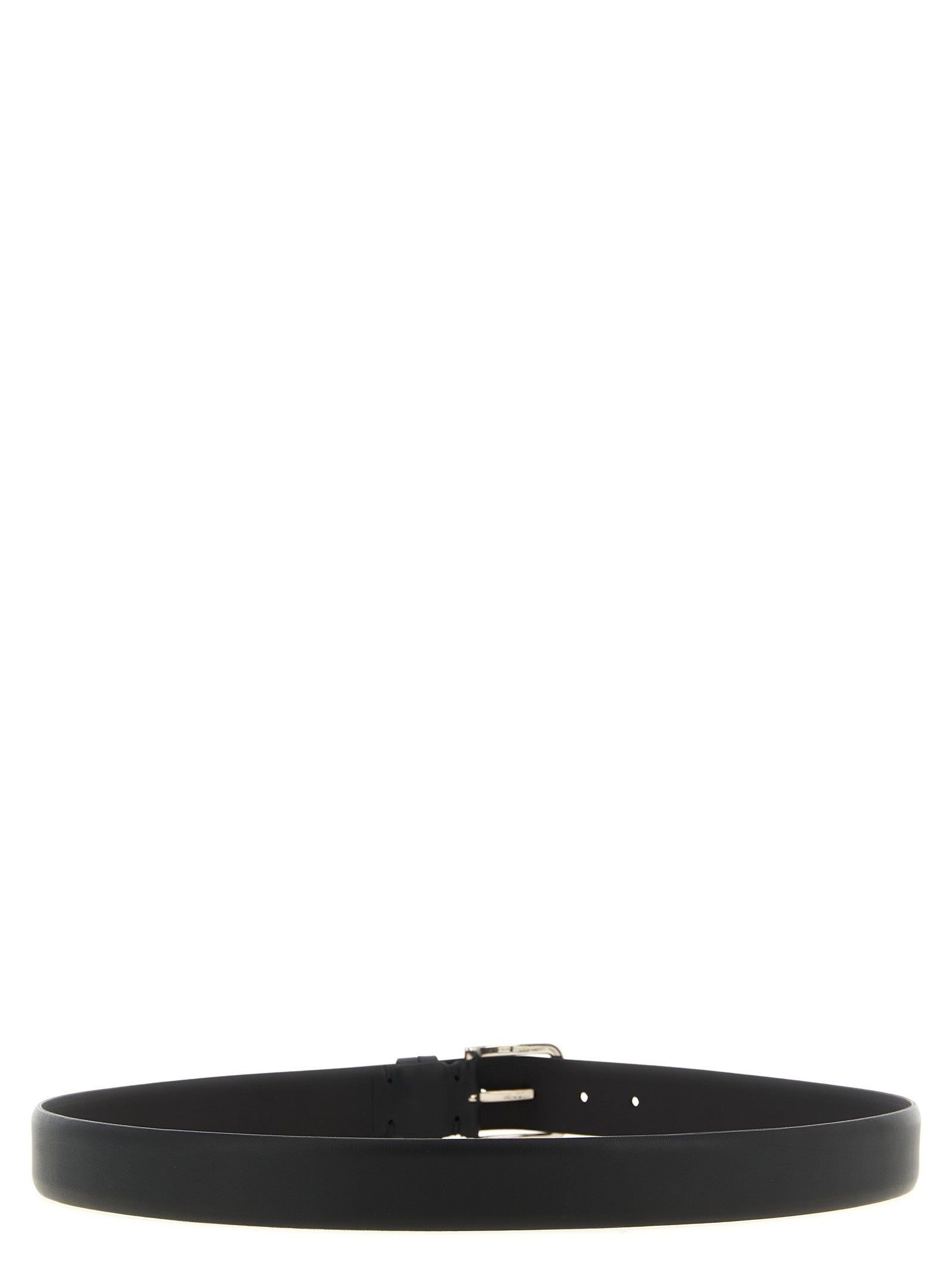 Zerbini Claudio Smooth Leather Belt Black