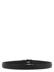 Zerbini Claudio Smooth Leather Belt Black