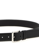 Zerbini Claudio Smooth Leather Belt Black, view 3