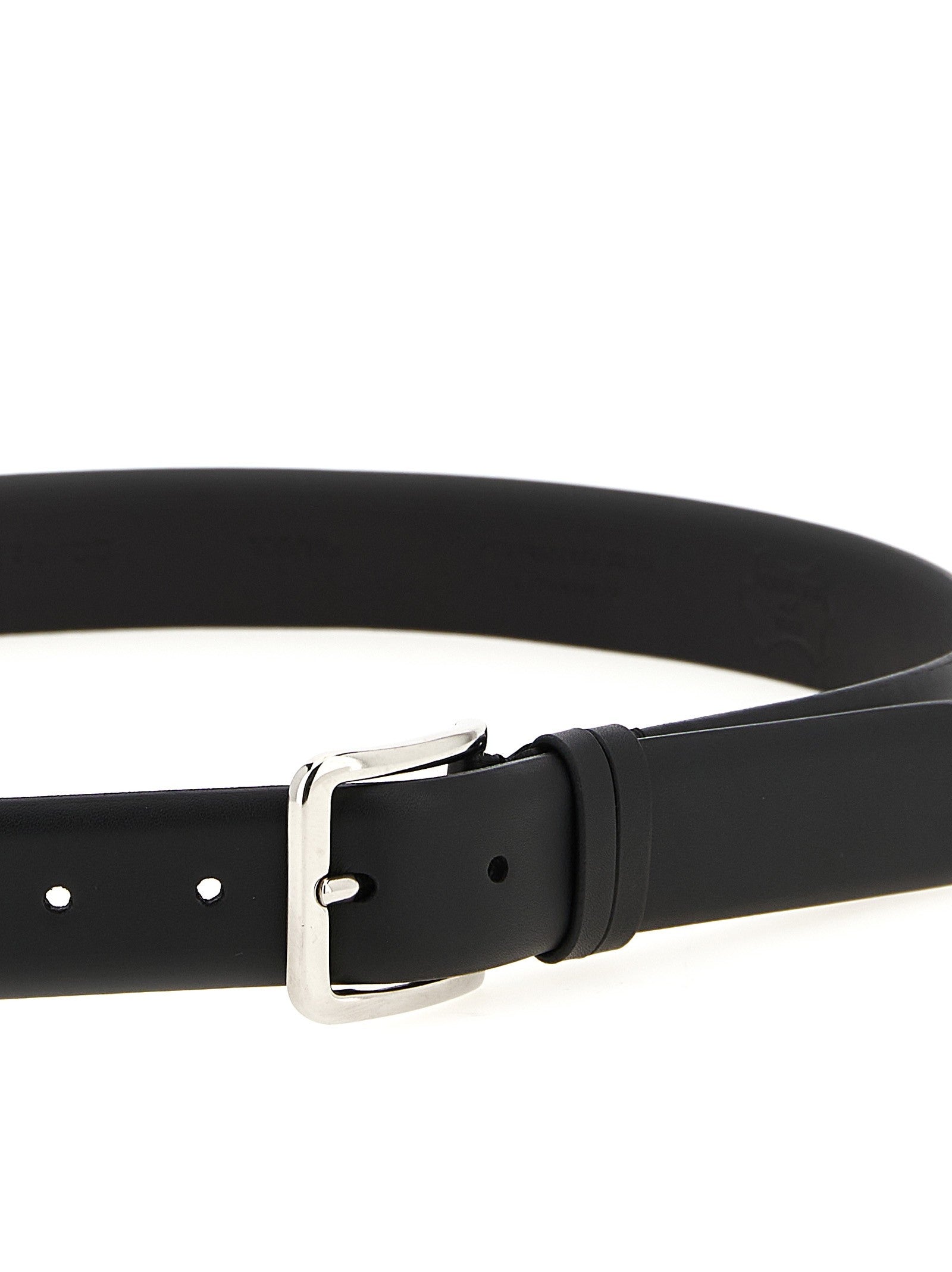 Zerbini Claudio Smooth Leather Belt Black
