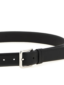 Zerbini Claudio Smooth Leather Belt Black