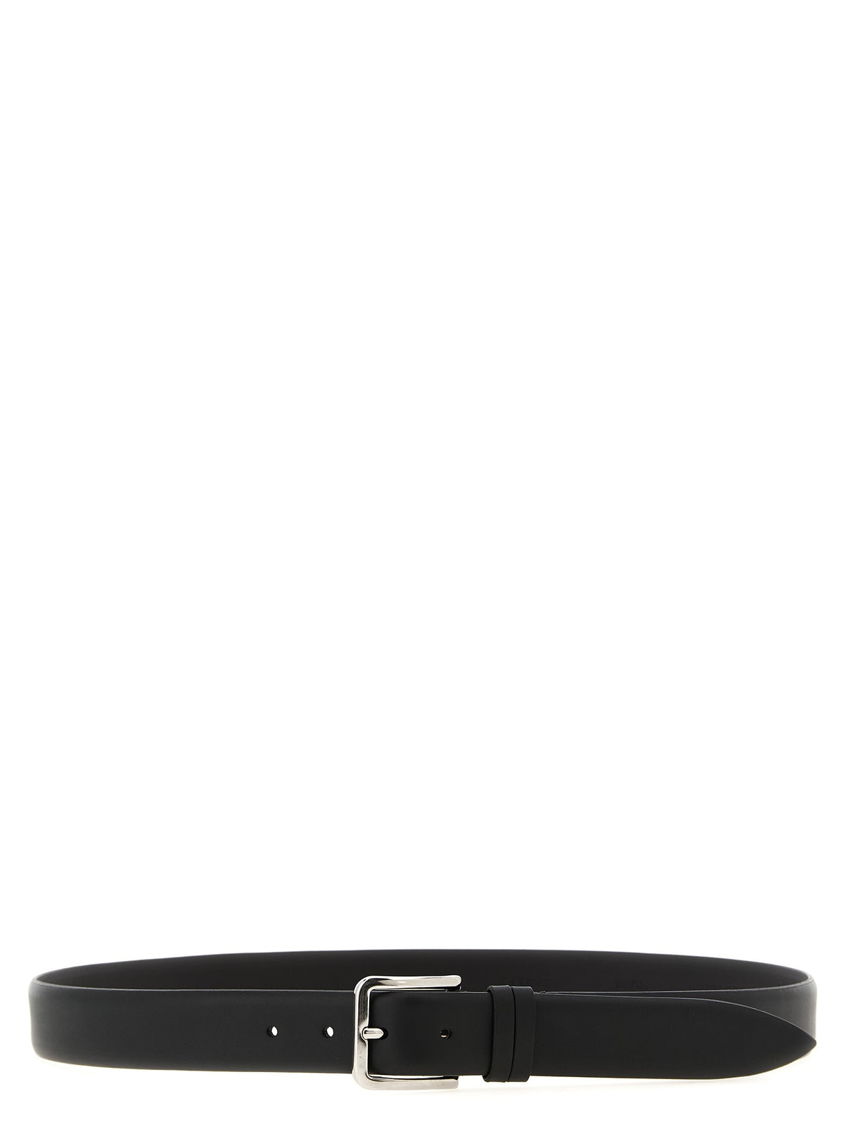 Zerbini Claudio Smooth Leather Belt Black